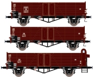 Exact-Train EX20151 - H0 - 3-tlg. Set Offene Güterwagen Europ, DB, Ep. III